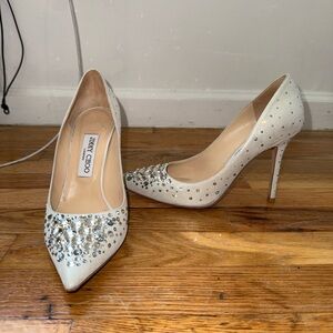 Jimmy Choo Crystal Embellished Heels